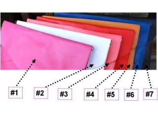 NEW fashion Oversized Envelope Purse Clutch Hand Shoulder Bag (7 