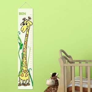 Personalized Kids Height Chart Canvases   8 Colorful Designs For Boys 