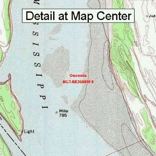  USGS Topographic Quadrangle Map   Osceola, Arkansas 