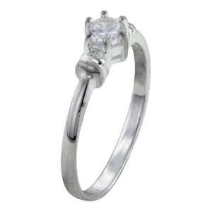  Size 8 Round Cut Cz Promise Ring Pugster Jewelry