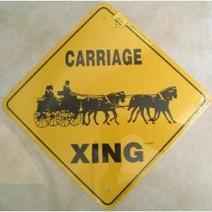  Carriage Four In Hand Horses Xing Sign