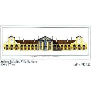  Villa Barbaro Offset Lithograph by Andrea Palladio. Best 