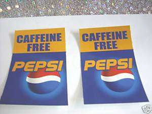 PEPSI CAFFEINE FREE Stickers   