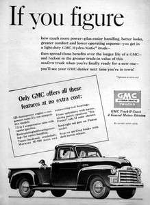 1954 GMC Stepside Pickup Truck If You Figure Original Ad  