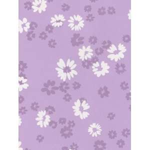  White Flowers on Purple Wallpaper in Just Kids