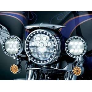   Halo Spotlight Rings for Harley Davidson 4 1/2 Spotlights Automotive