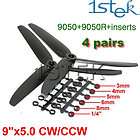 Pairs GWS 9x5.0 9050 3 blade CW/CCW Propellers For A