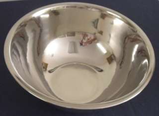 NEW Set of Two 8 Quart Stainless Steel Mixing Bowls  