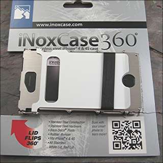   White for iPhone 4 & 4s Stainess Steel INOX Case Brand NEW  