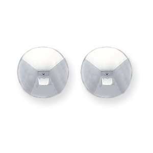  Sterling Silver Button Earrings Jewelry