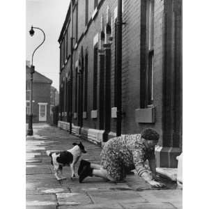  Elderly Lady Washing Her Step   Manchester 1968 Stretched 