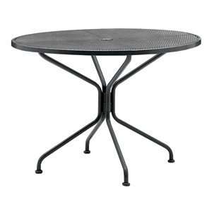   190229 40 Round Mesh Top Umbrella Outdoor Dining Table