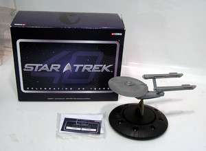Star Trek Classic Enterprise Corgi Diecast Ship w Base/Lights  40th 