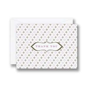  Cartouche Pattern Thank You Notes