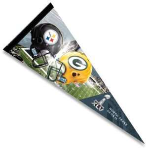 Pittsburgh Steelers vs. Green Bay Packers Super Bowl XLV 12x30 Premium 