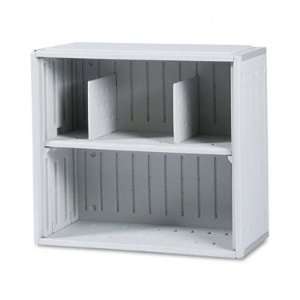  Iceberg SnapEase Stackable Open Two Shelf Storage Unit 