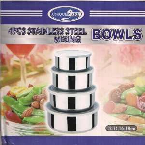  4 Piece Stainless Steel Mixing Bowls