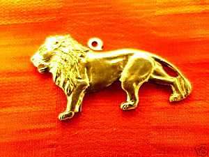 LEO THE LION CHARMS VINTAGE LOTS LIONESS STAMPINGS LOTS  