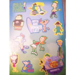  Phineas and Ferb ~ Set of 12 Magnets Toys & Games