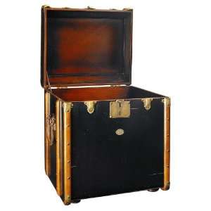  Authentic Models Stateroom Trunk End Table in Black 