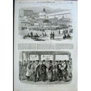  Market For Servants Kitai Ground Moscow 1856 Old Print 