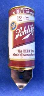 Vintage Schlitz Mini Beer Pop Can Opener Church Key Rare  