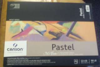 Canson Mi Teintes Assorted Colors Pastel Pad 12x16 98lb  