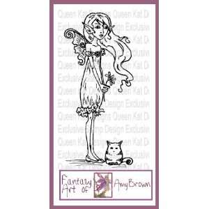 Cat Fairy Unmounted Rubber Stamp