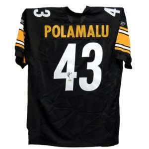  Troy Polamalu Signed Steelers Reebok Black Jersey Sports 