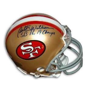   Williamson San Francisco 49ers Mini Helmet Inscribed SB16/19 Champs