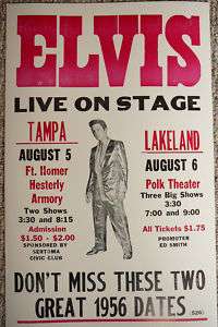 Elvis Live on Stage in Florida Poster  
