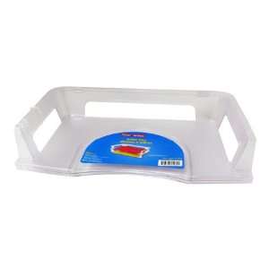  Staples Nesting Letter Paper Tray, Clear, 2/Pack Office 