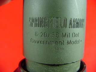 Springfield Armory 6 20x56 Illuminated Mil Dot Rifle Scope  