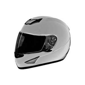  CYBER US 95 SOLID HELMET (LARGE) (SILVER) Automotive