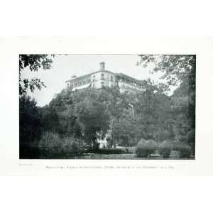  1907 Print Mexico City Castle Chapultepec Residence 