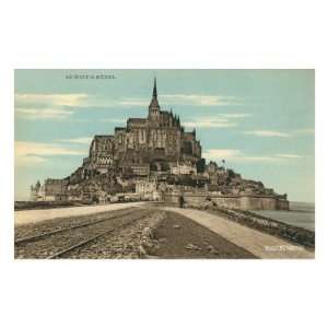  Le Mont, St. Michel Travel Premium Poster Print, 12x8 