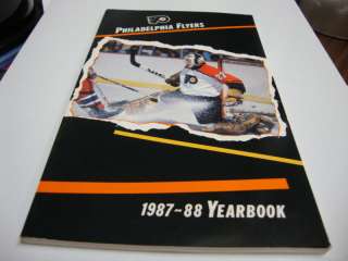 1987 NHL YEARBOOK PHILADELPHIA FLYERS MAGAZINE OK CONDI  