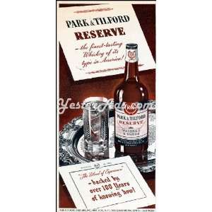 1946 Vintage Ad Park & Tilford Distillers, Inc. Park & Tilford Reserve