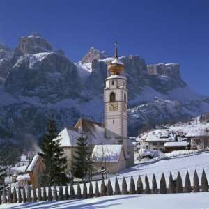  Church and Village of Colfosco, South Tirol, Trentino Alto 