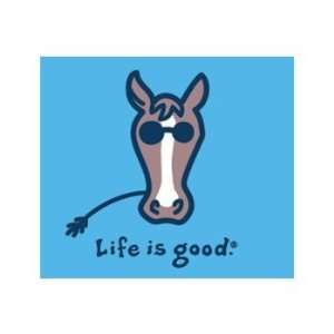  LIFE IS GOOD HORSE TEE SHIRT   WOMENS