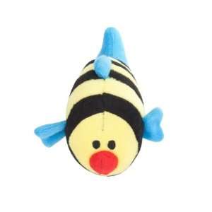  LaPet Colorful Fun Fish Furry Squeaking Dog Toy (Yellow 