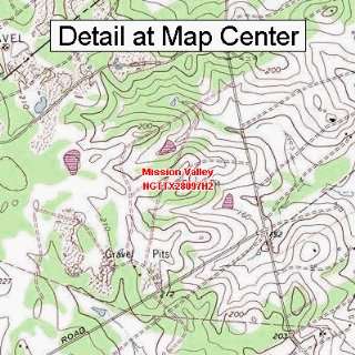  USGS Topographic Quadrangle Map   Mission Valley, Texas 