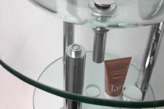 Bathroom Glass Sink Vanity Cabinet Faucet Pop up Drain  