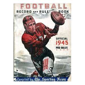    1945 Official Football Record & Rule Book