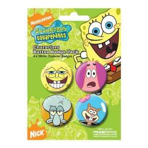 Pyramid International   SpongeBob Squarepants pack 4 badges Characters