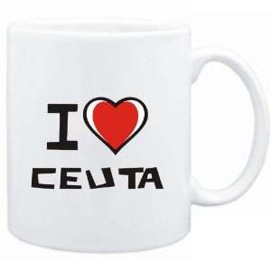  Mug White I love Ceuta  Cities