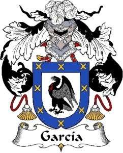 Family Crest 6 Decal  Spanish  García III  