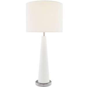  Rekha Table Lamp, 27Hx12D, WHITE