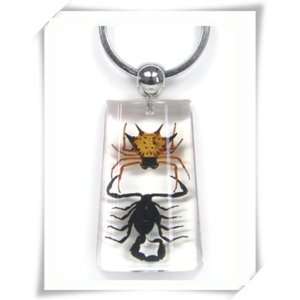  Spiny Spider vs. Black Scorpion Keychain (Clear 