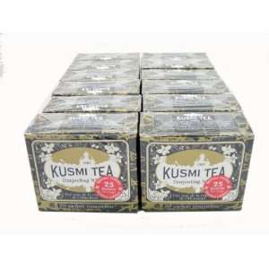 Kusmi Darjeeling Tea Bags (Case of 12 Boxes, 240 Tea Bags Total 